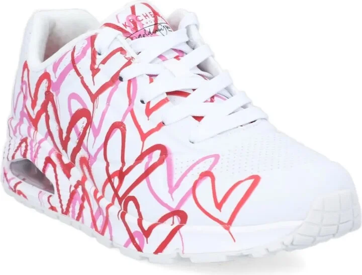 Heart-Print Sneakers