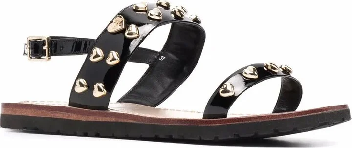 Heart-Stud Flat Sandals - Image 2