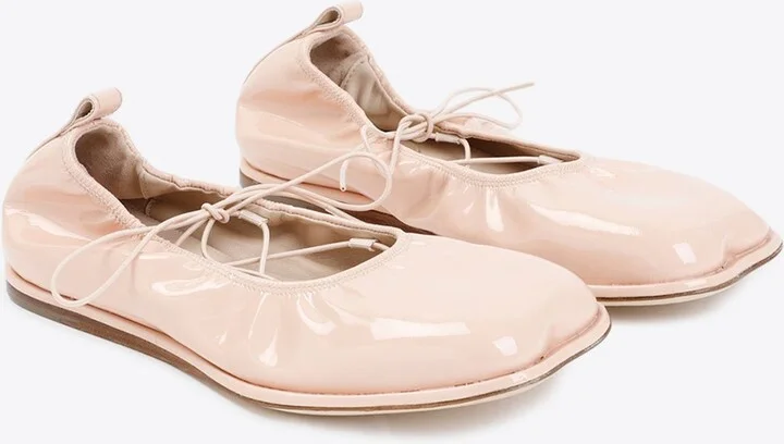 Heart Toe Ballet Flats in Patent Leather - Image 2