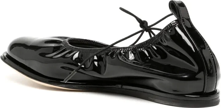 Heart-Toe Patent Leather Ballerina Shoes - Image 3