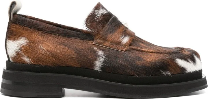 Heart-Toe Platform Loafers
