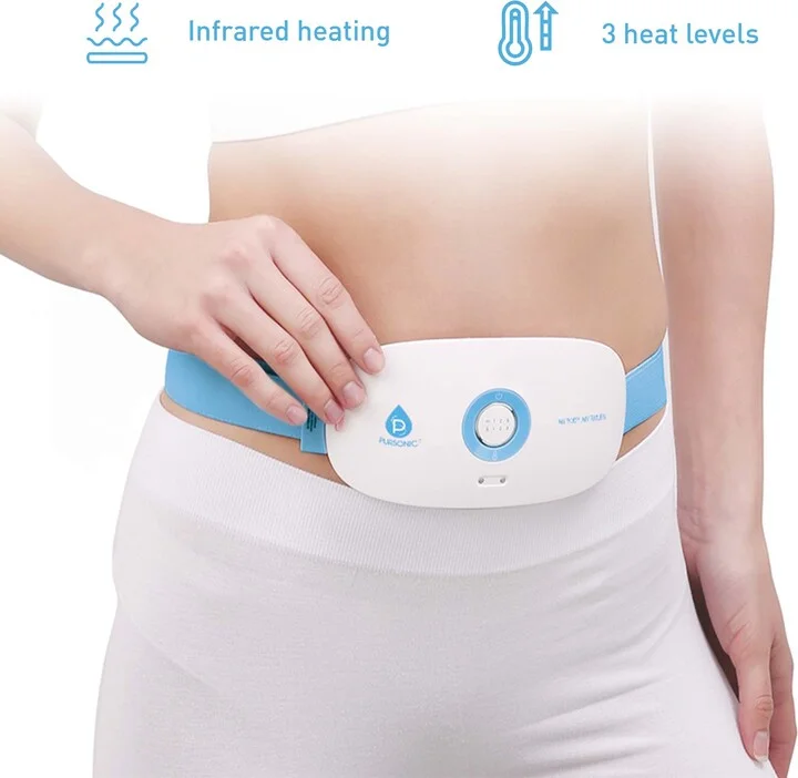 Heat & Vibration Comfort Bundle - Chair Cushion Massager with Shiatsu Nodes + Stomach & Back Massager - Image 3