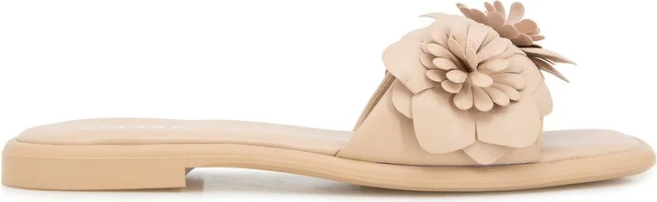 Heather Floral Appliqué Slide Sandal - Image 3
