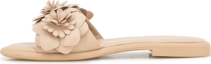 Heather Floral Appliqué Slide Sandal - Image 7