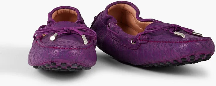 Heaven Lacetto embossed leather loafers - Image 2
