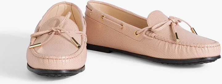 Heaven Lacetto lizard-effect leather loafers - Image 2