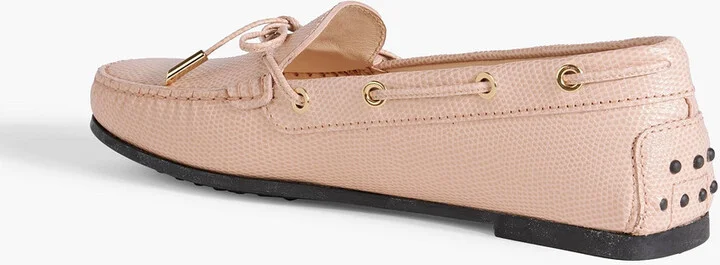 Heaven Lacetto lizard-effect leather loafers - Image 3