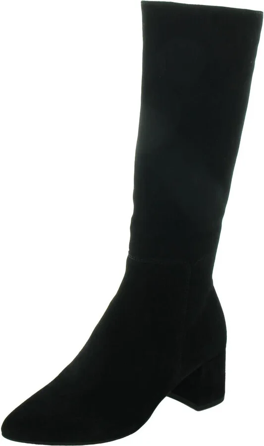 Heaven Womens Zipper Suede Knee-High Boots
