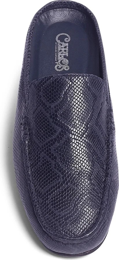 Hector Snake Embossed Leather Mule - Image 4