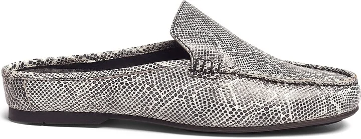 Hector Snake Embossed Leather Mule - Image 8