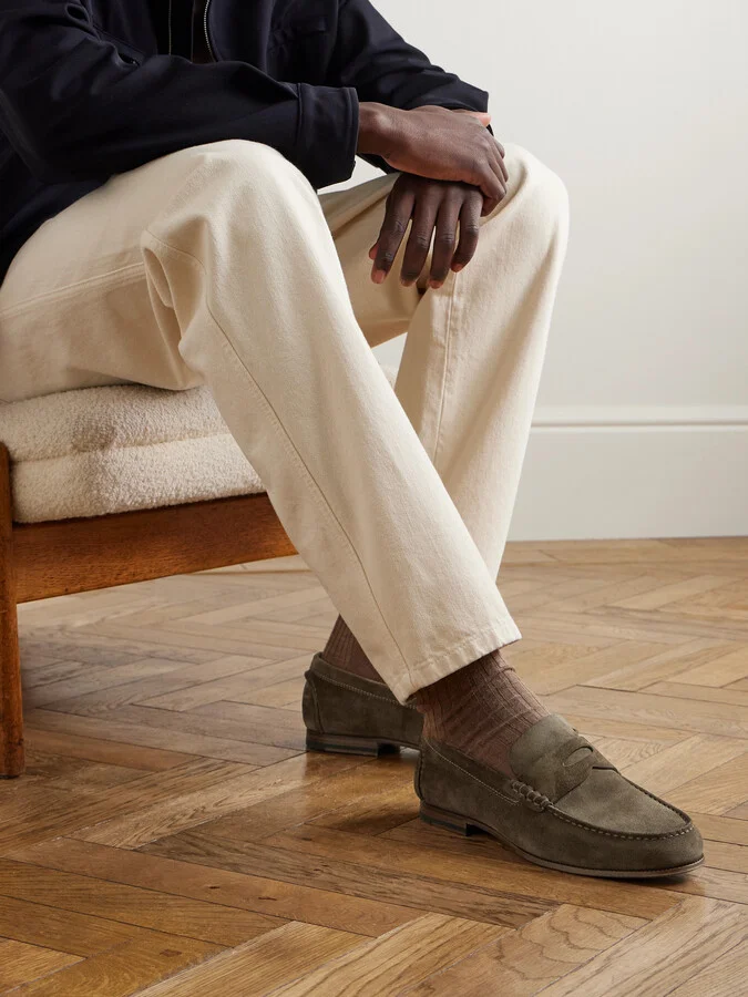 Heddon Flex Suede Penny Loafers - Image 2