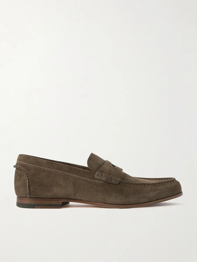 Heddon Flex Suede Penny Loafers