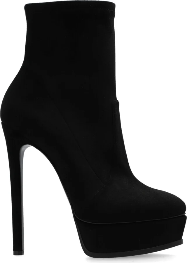 Heeled Ankle Boots 'Arceus', , - Black