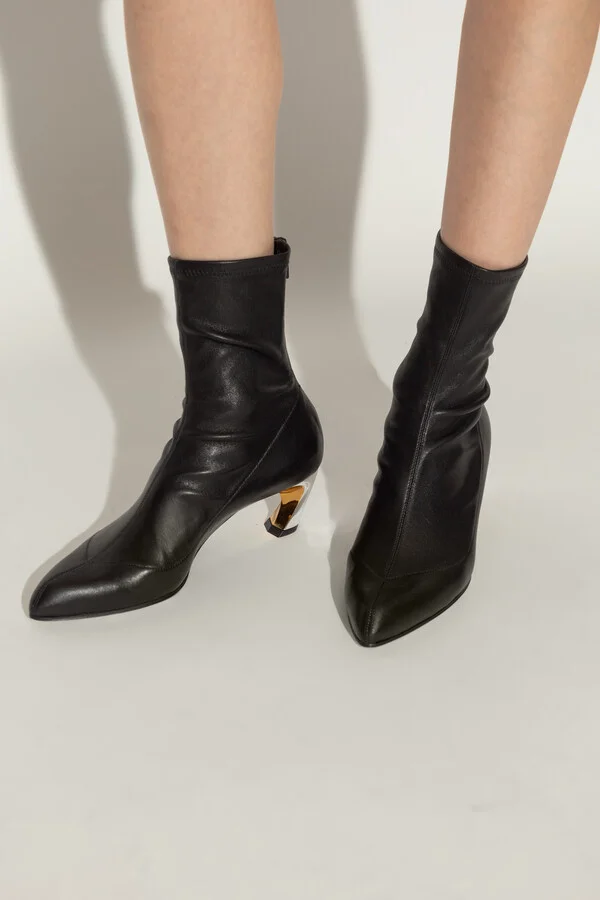 Heeled Ankle Boots, , - Black - Image 2