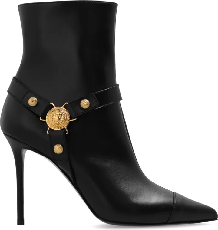 Heeled Ankle Boots, , - Black