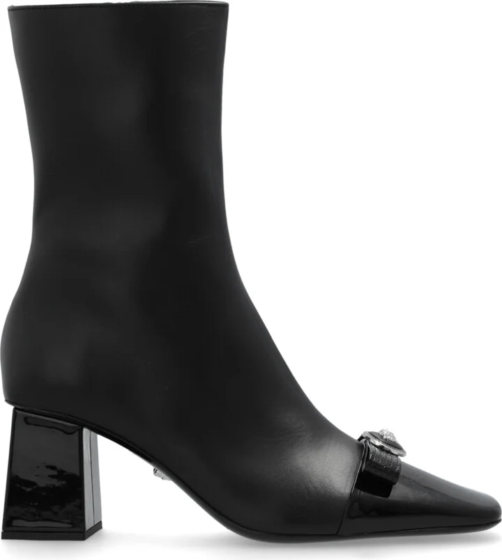 Heeled Ankle Boots, , - Black