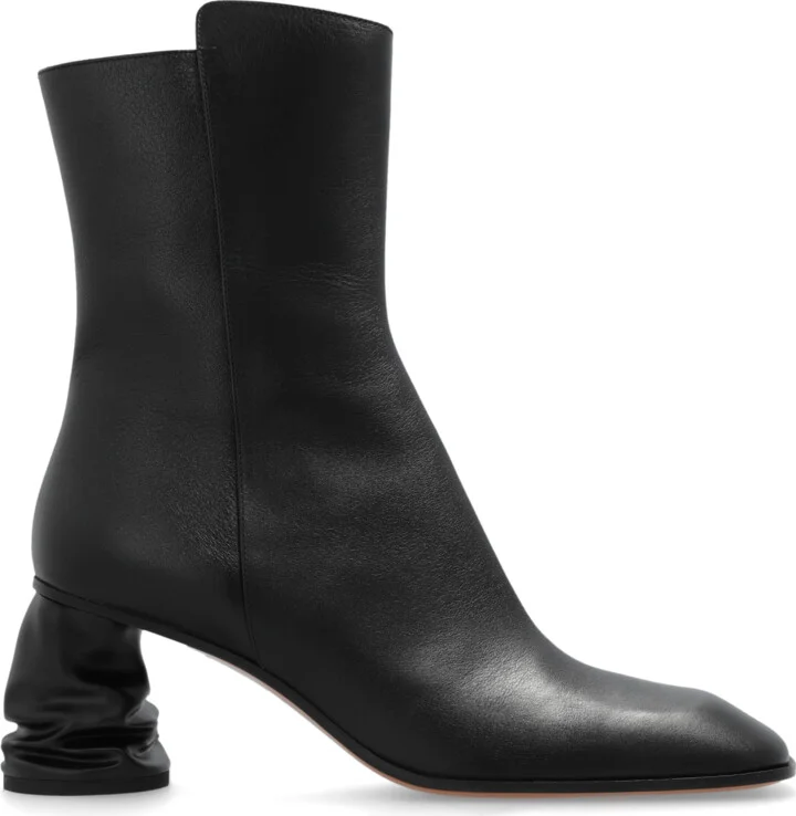 Heeled Ankle Boots, , - Black