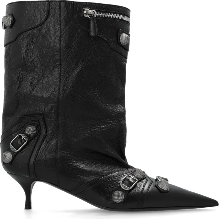 Heeled Ankle Boots, , - Black