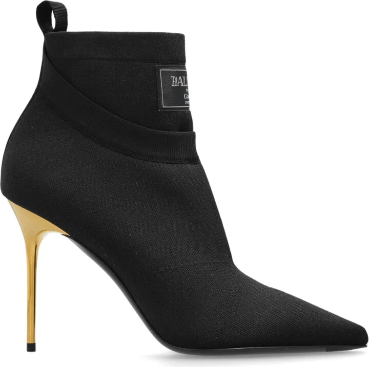 Heeled Ankle Boots, , - Black