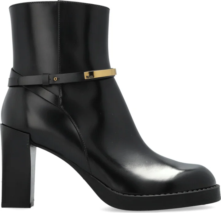 Heeled Ankle Boots, , - Black