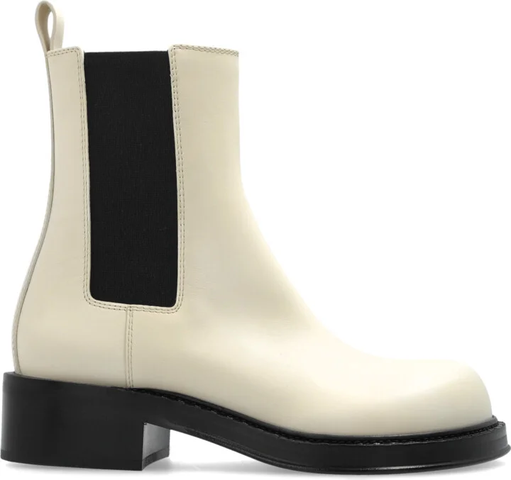 Heeled Ankle Boots Cliff, , - Cream