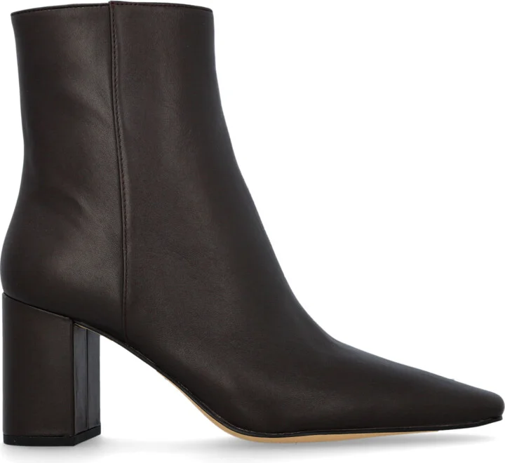 Heeled Ankle Boots `Elise`, , - Brown