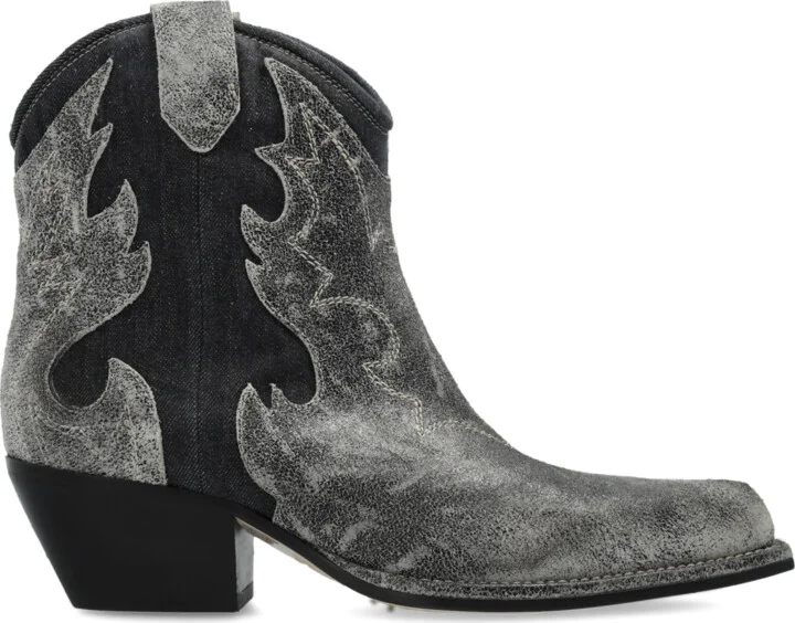 Heeled Ankle Boots, , - Grey