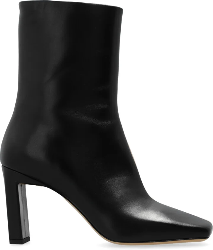 Heeled Ankle Boots `Isa`, , - Black