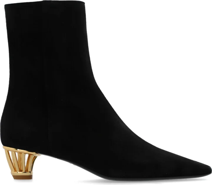 Heeled Ankle Boots 'Mirta', , - Black