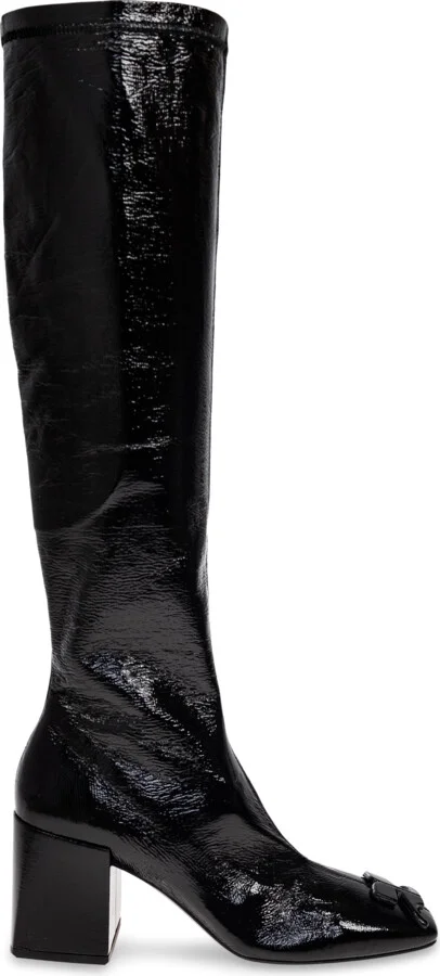 Heeled Ankle Boots `Reedition`, , - Black