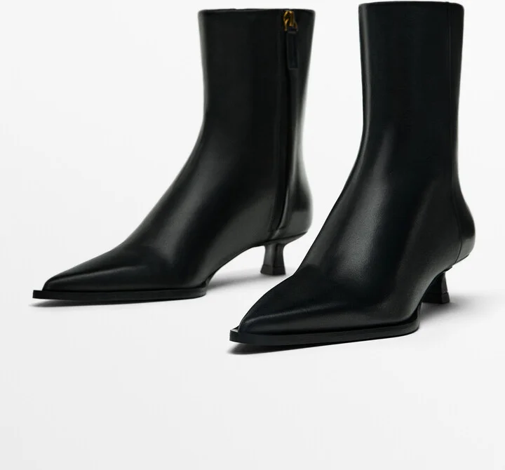Heeled Ankle Boots With Welt Detail - Image 3