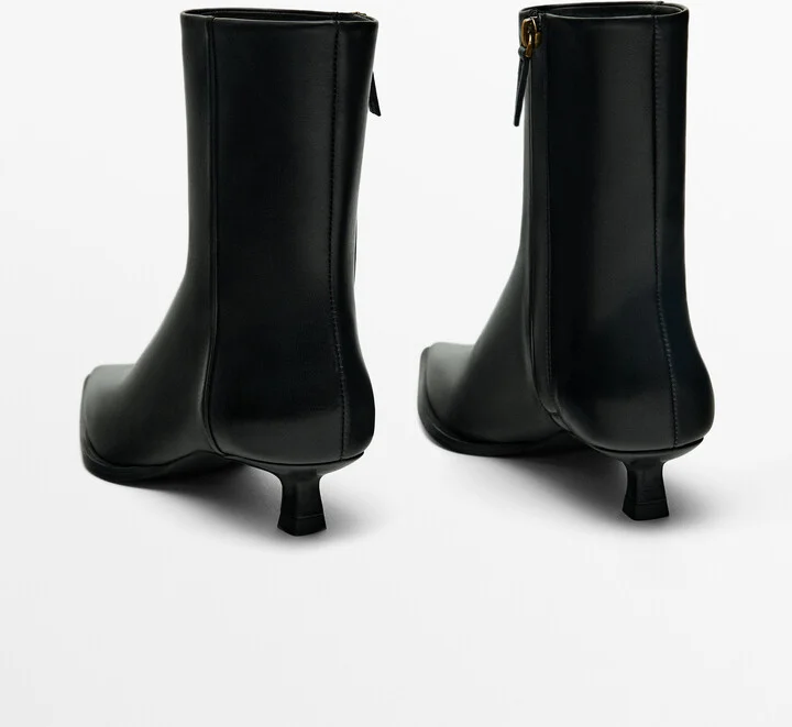 Heeled Ankle Boots With Welt Detail - Image 4
