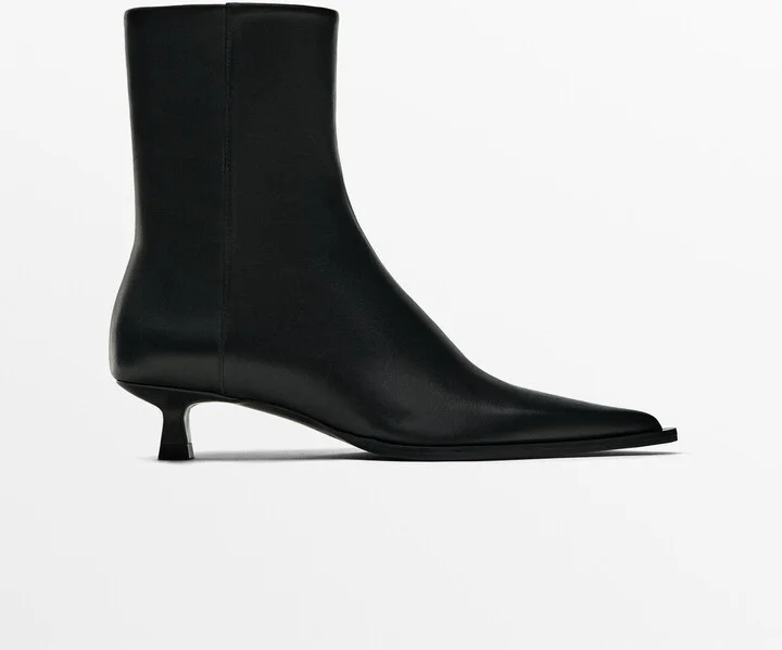 Heeled Ankle Boots With Welt Detail