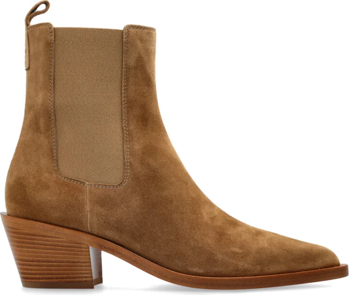 Heeled Ankle Boots ‘Wylie’, , - Brown
