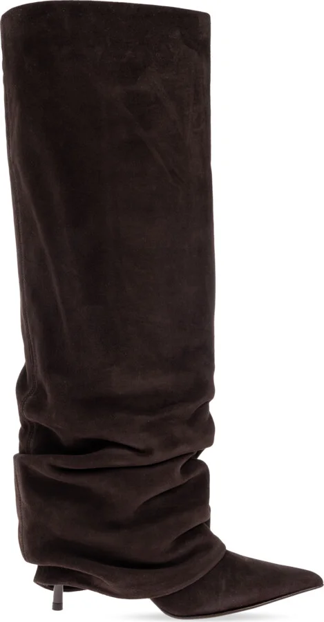 Heeled Boots `Andy`, , - Brown
