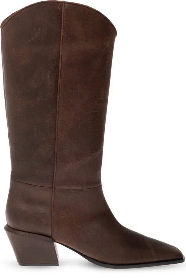 Heeled Boots `Bettina`, , - Brown