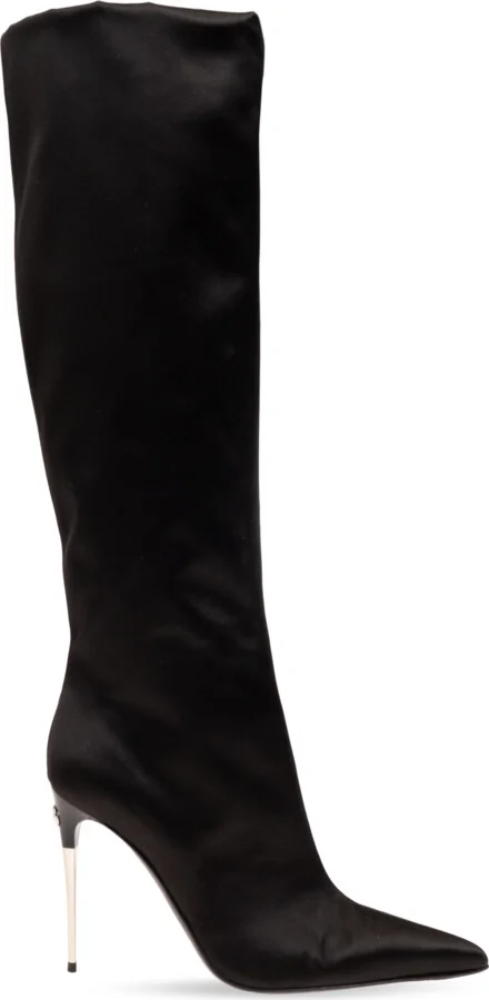 Heeled Boots, , - Black
