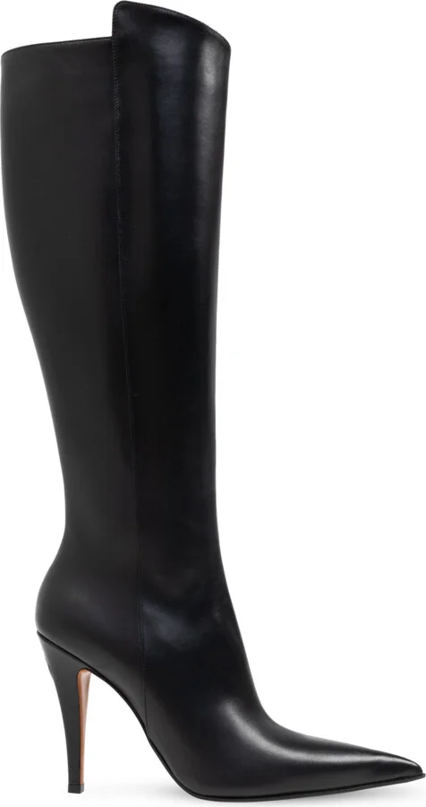 Heeled Boots, , - Black