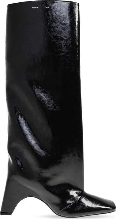 Heeled Boots, , - Black