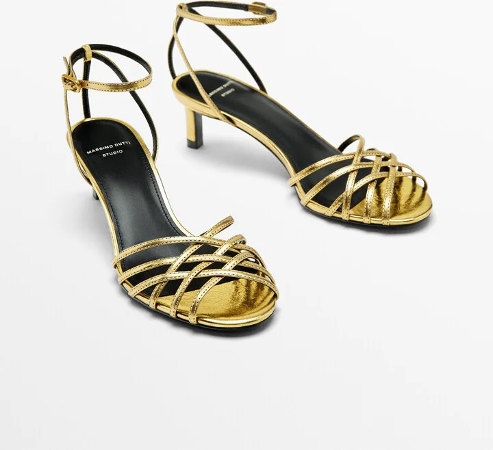 Heeled Cage Sandals - Studio - Image 3