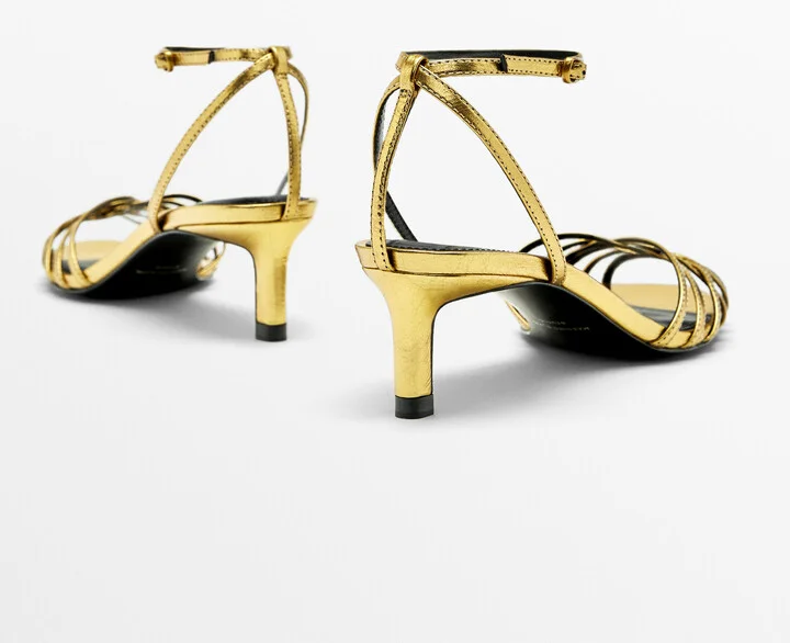 Heeled Cage Sandals - Studio - Image 4