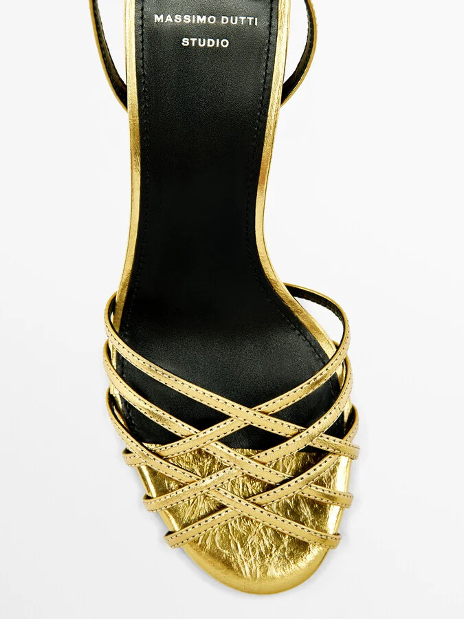Heeled Cage Sandals - Studio - Image 5