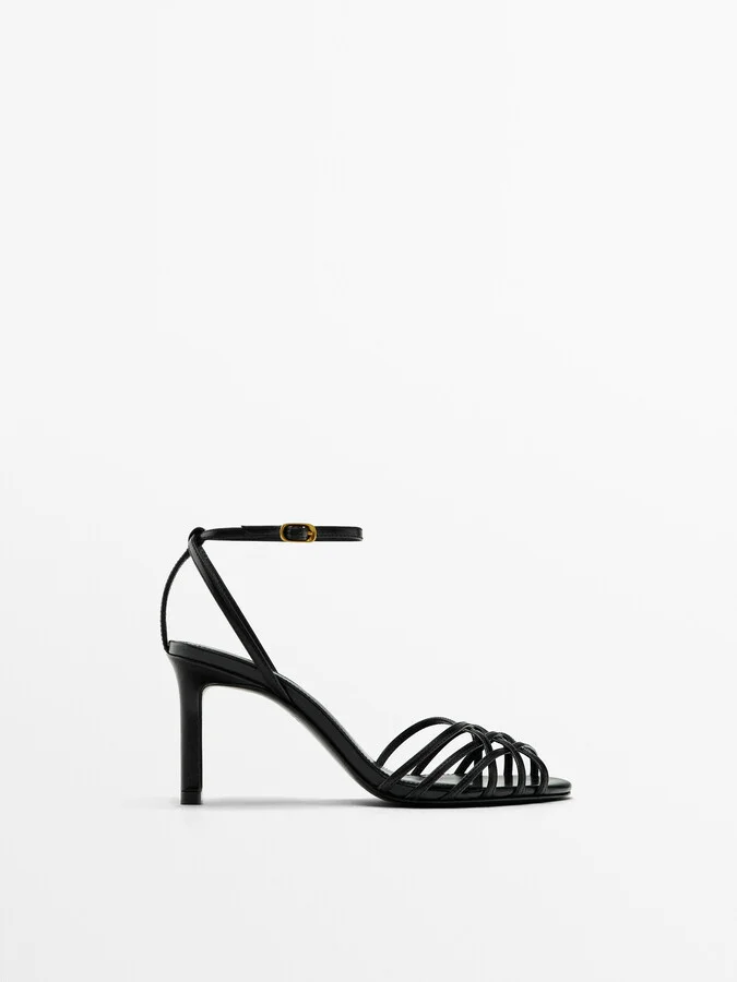 Heeled Cage Sandals - Studio - Image 2