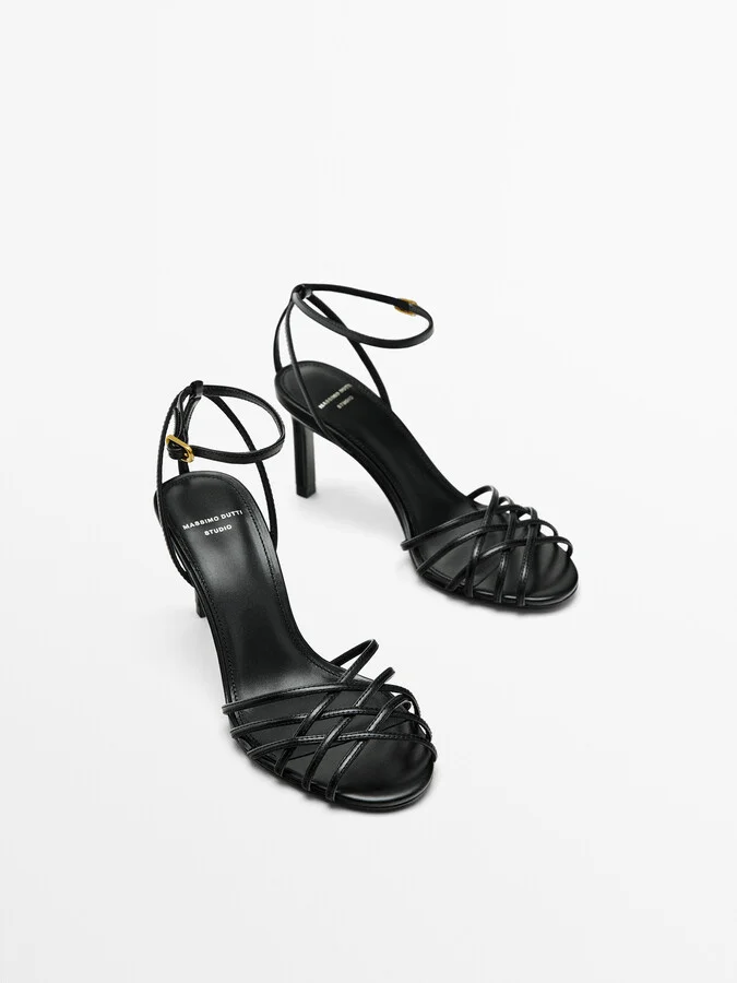 Heeled Cage Sandals - Studio - Image 3