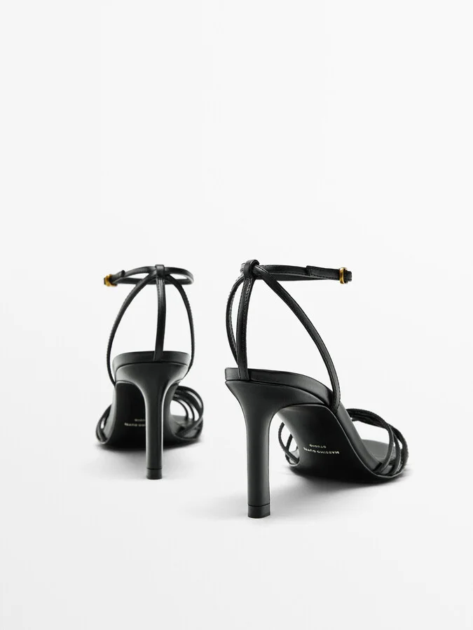 Heeled Cage Sandals - Studio - Image 4