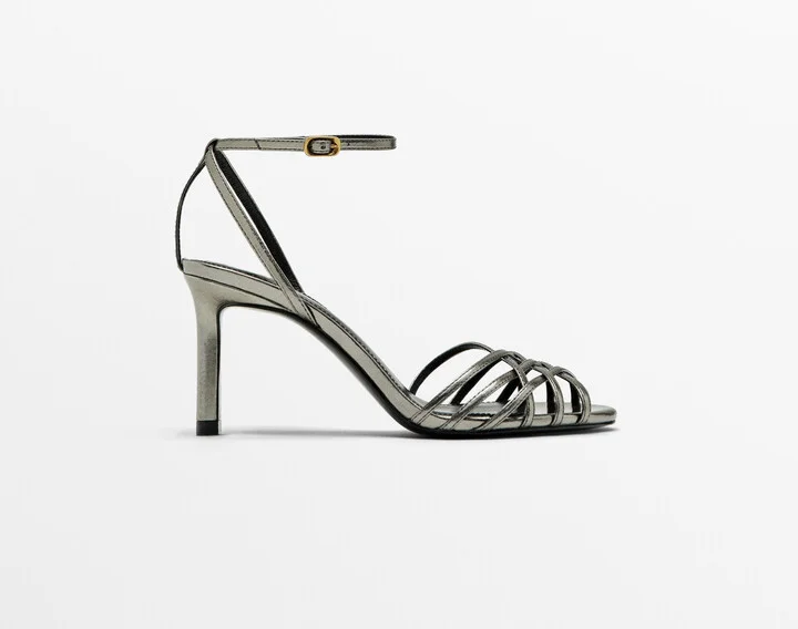 Heeled Cage Sandals - Studio - Image 2