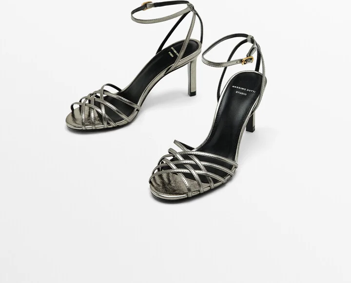 Heeled Cage Sandals - Studio - Image 3