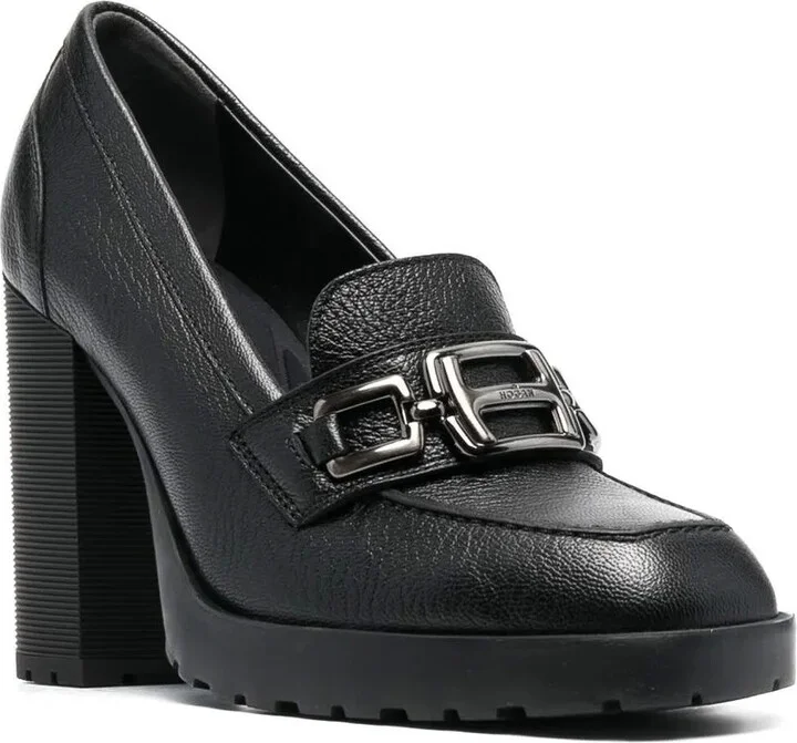 Heeled Calf-Leather Loafers - Image 2