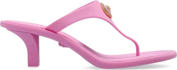 Heeled Japanese Sandals, , - Pink