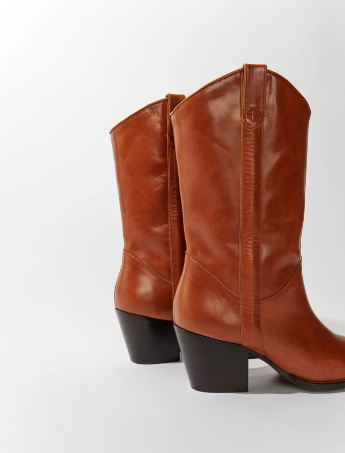 Heeled leather boots - Image 2